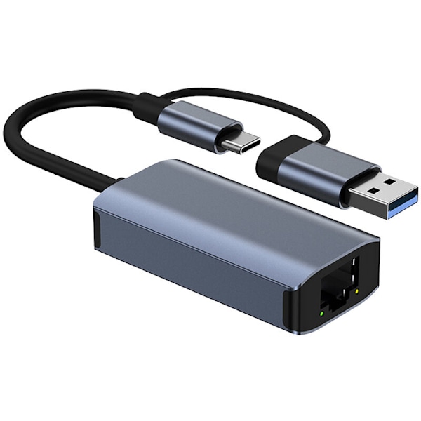 USB 3.0 Gigabit Ethernet Adapter USB C RJ45 Netværkskort Netværksforlængerkabel Splitter