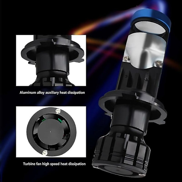 H7 Mini P5 Linse Led Linse Stråle 6000k Hvitt Lys Dc9-36v Frontlykt 35w Billampe