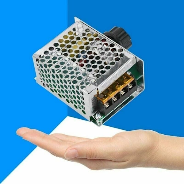 Dimmer for 220V Motor, 4000W AC Voltage Regulator, Speed ​​Controller for Electric Motor Dimmer, Adjustable Voltage Range from 10v to 220v, Størrelse: App