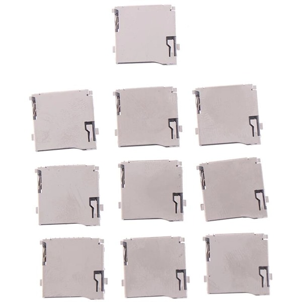 10 stk Serie TF PUSH 1.85H Mini SD-kort Socket Adapter Connector
