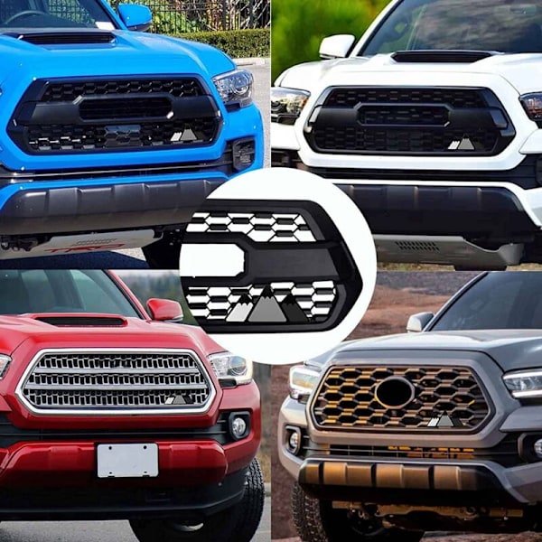 Auton ja kuorma-auton merkinnän säleikön koristelogo Kolmivärinen säleikkö - 4Runner Gray