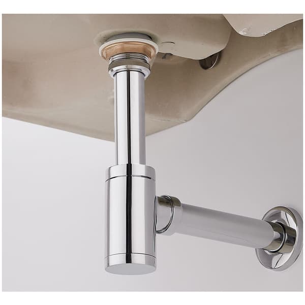 Vaskeservant Siphon Krom Siphon Rør Design L i Antilukt Rustfritt Stål 1 1/4'' Høy Kvalitet for Vaskeservant