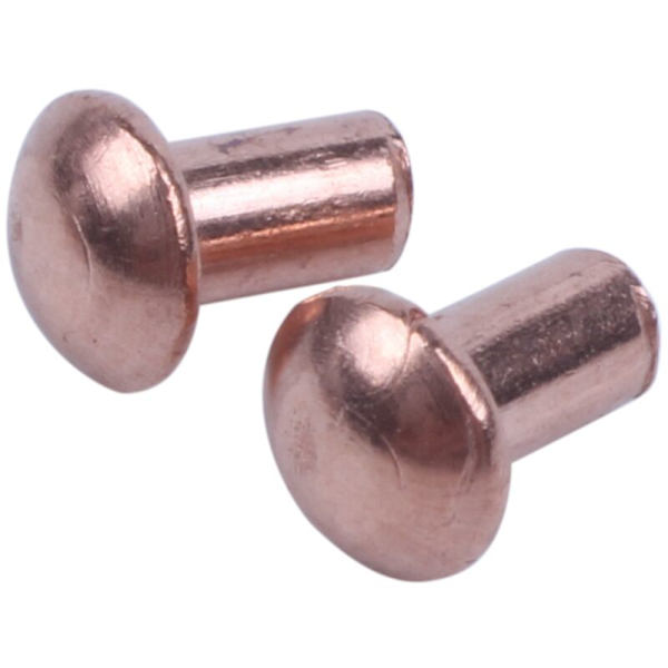 400 stk. Runde Kobbernitter, 5/64 x 1/8 tommer