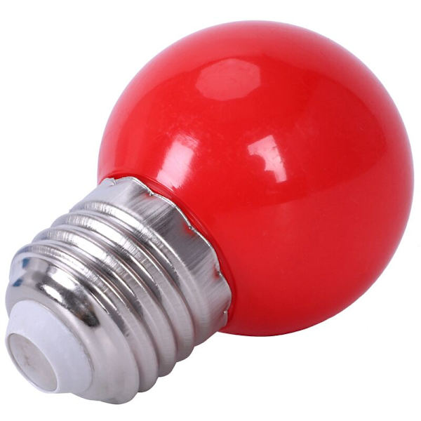 E27 3W 6 SMD LED energibesparande globlampa AC 110-240V, röd