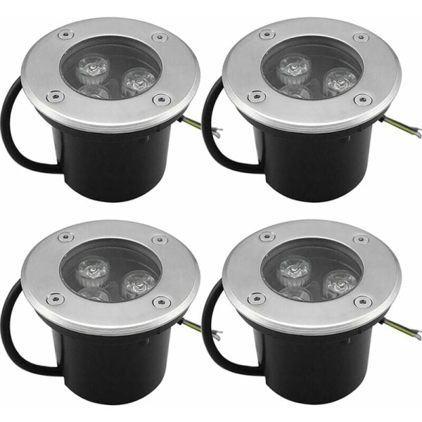 Outdoor Recessed Led Spotlight Outdoor Buried Recessed Led Spotlight for Landscape, Walkway, Lawn, Step Decks, Pathway Stairs Fences, Pack of 4 (Siz