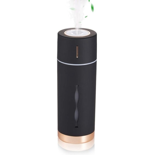 Personal Cool Mist Humidifier Mini USB Desktop Humidifier for Bedroom Office Travel Car Super Quiet Auto Shut Off Black