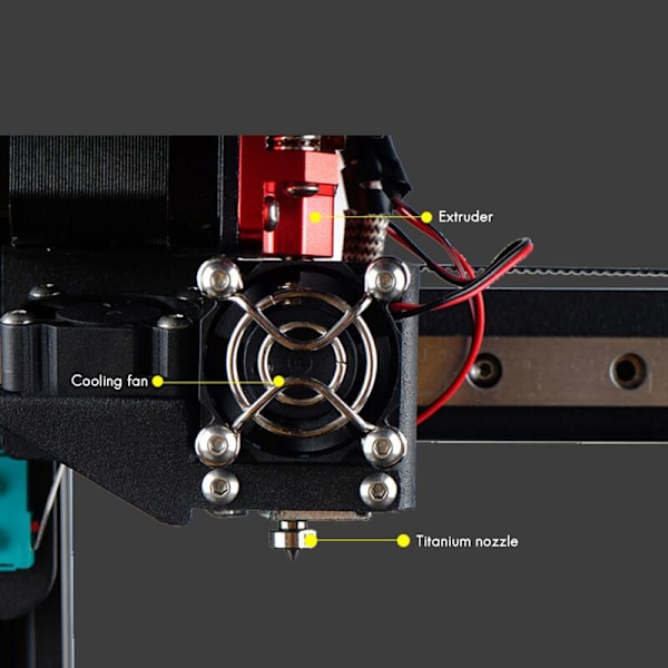 5 st 0,3 mm/1,75 mm Titanlegering Munstycke Extruder Print Huvud för 3D-skrivare Motor Kopplingar