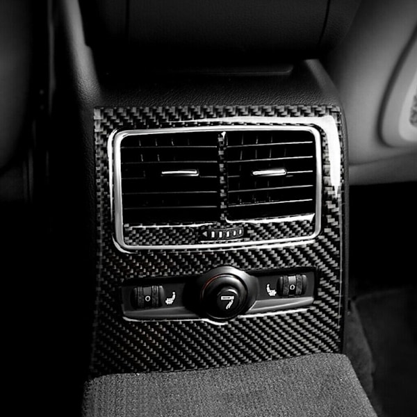 Deksel i karbonfiber for bakre luftventilutløp for Audi-A6 2005 2006 2007 2008 2009 2010 2011