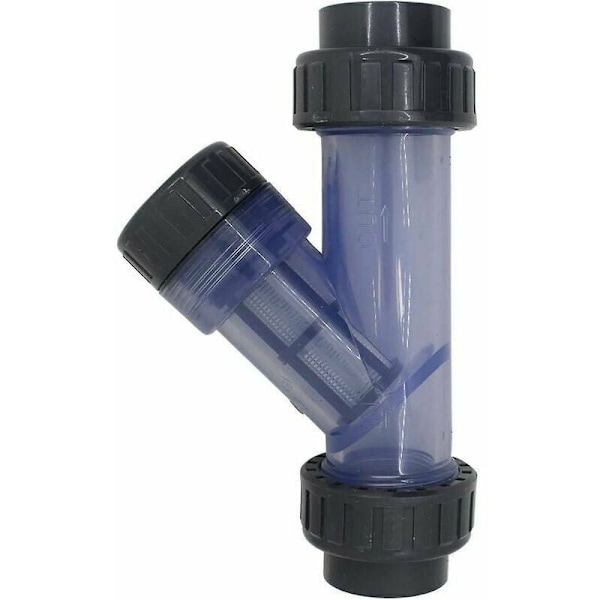 PVC-rørfilter Y-type Mesh-filter Akvarium Irrigasjonssil Vanningsfilter PVC Rørformet Filter DN32(40mm)