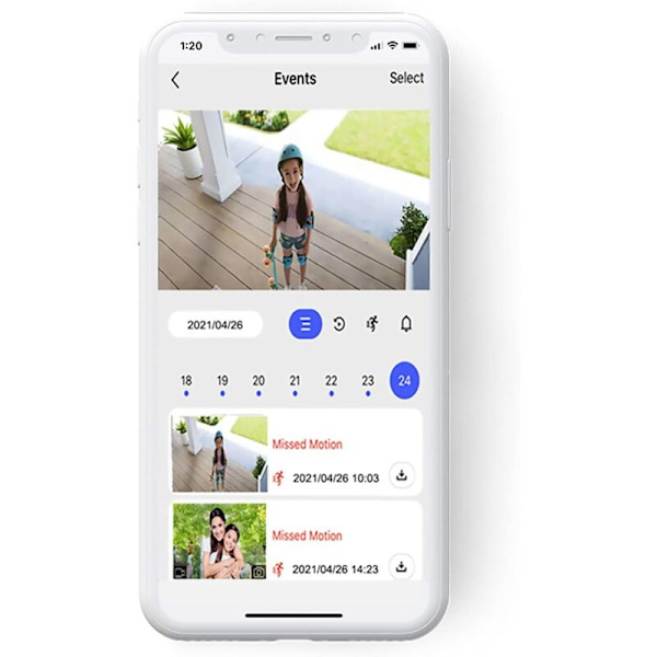 Trådløs WiFi Videodørklokke Kamera [2021 Opgradering] IP5 Vandafvisende HD WiFi Realtids Video Sikkerhedskamera til iOS og Android Telefon natlys