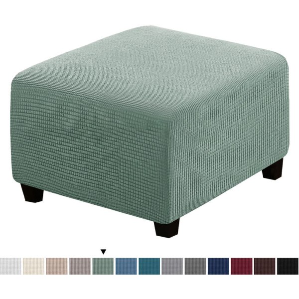 Jalkarattaiden cover Elastinen neliönmuotoinen rahian sohvan cover olohuoneen rahian huonekaluihin (vihreä)