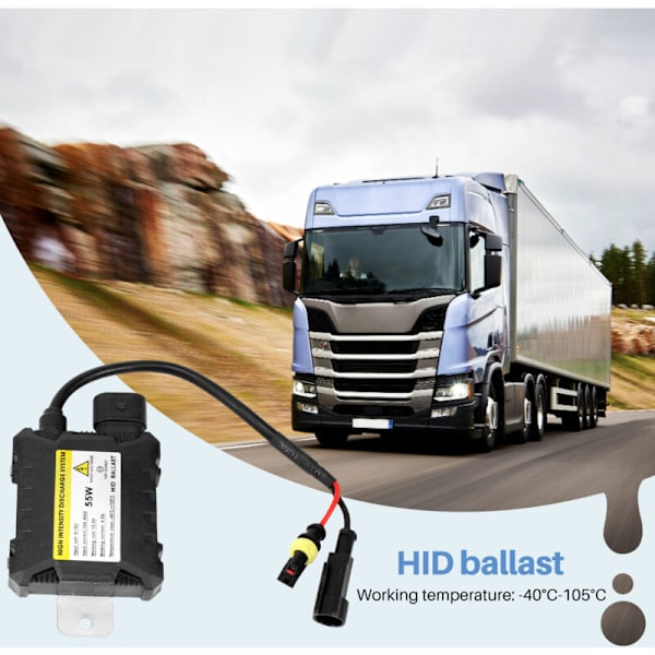 55W HID Bi Xenon Ballast 12V Digitaalinen Ohut Nopea Kirkas Elektroninen H1 H3 H3C H4-1 H4-2 H7 H8 9005 9006