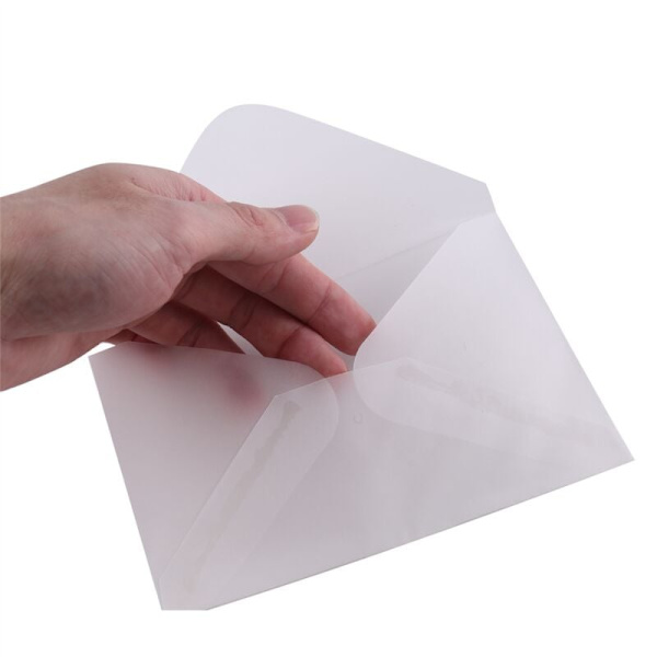 100 st transparenta kuvert av sulfursyrapapper, används för förvaring av vykort/DIY-kort, bröllopsinbjudningar, presentförpackningar