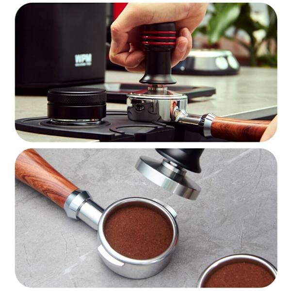 Pulveriseringshammer Kaffe Tamper Tryk Dispenser til Mattter og Tampere Maskine 53mm
