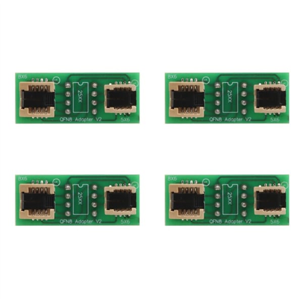 4X Universal QFN8/WSON8/MLF8/MLP8/DFN8 till DIP8 Två-i-ett Socket/Adapter för 6X5MM Chips och 8X6MM