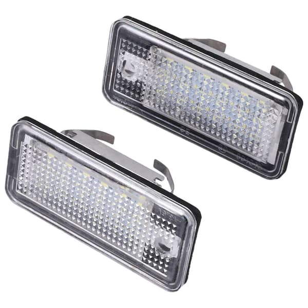 Hvid LED-nummerpladelys til bil - A3 S3 8P A4 B6 B7 A5 A6 4F A8 S8 C6