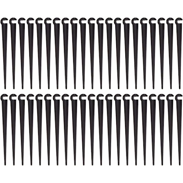 Bevattningspipans fäststag, rörfäste, plastbevattningsverktyg för trädgård, 100-pack