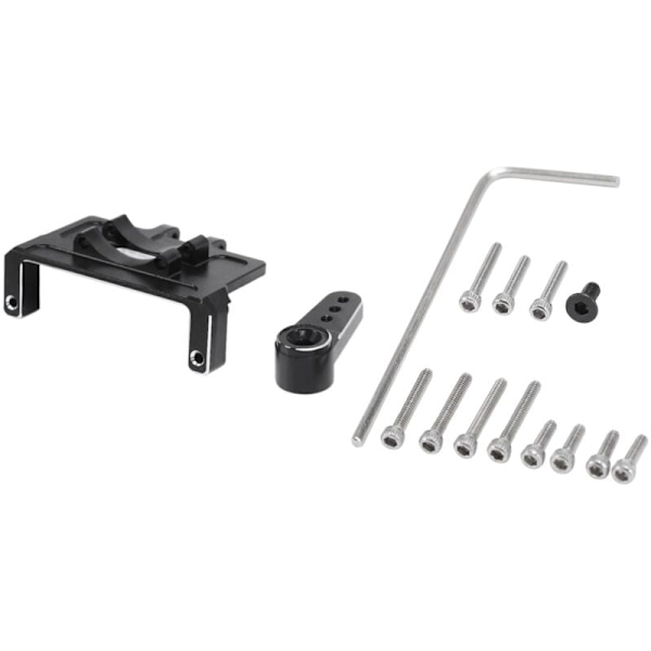 Metall Servo Brakett og Servo Arm for ES08MA II Servo for Axial SCX24 Bil Oppgraderingsdeler på 1/24 RC Bil, 1