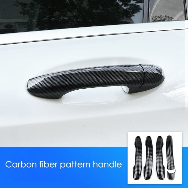 Dørhåndtak Deksel Trim for C E GLC A B GLS CLA GLA Klasse W213 W205 X253 2016-2020 Karbonfiber