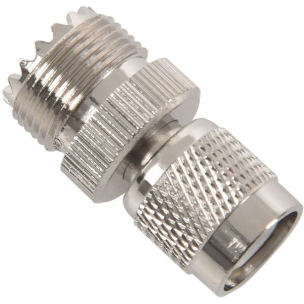 Han til PL259 UHF Adapter Stik, Sølv