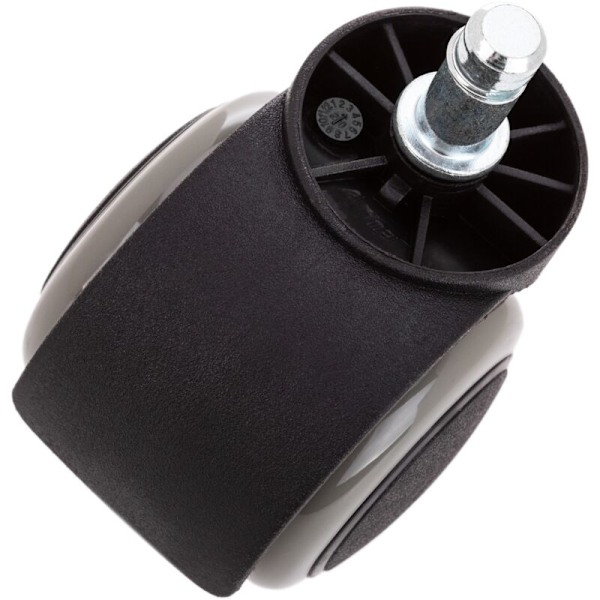 Pyörivät pyörät nylonista ja harmaasta PVC:stä ilman jarrua 50 mm M10 5 kpl