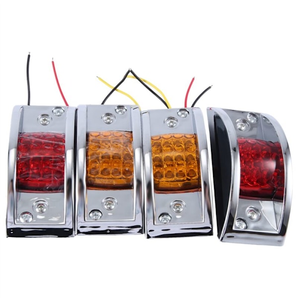 12V LED-sidemarkerlys med brosignaler, universelle kontur
