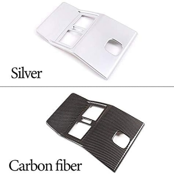 För G-klass W463 2007-2018 Bil Bakre Luftkonditionering Utblås Vent Cover Trim Dekal Tillbehör, Fiber