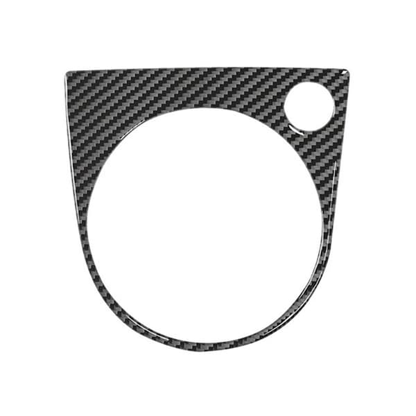 Til 2012-2019 Fiber Gear Shift Knob Frame Panel Cover Trim Interiør Tilbehør, A Style