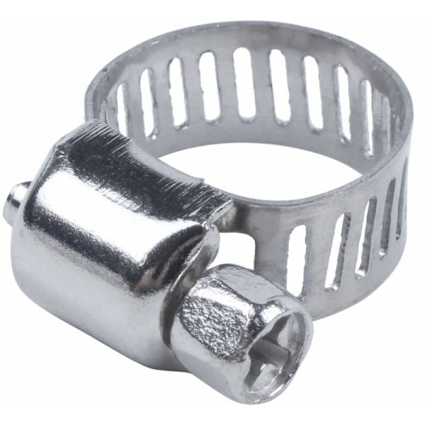15 st rostfria slangklämmor 8 mm till 12 mm rörklämmor