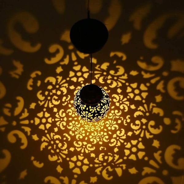 Solcellsdriven energisensorstyrd LED-lampa utomhus hängande lampa olivgrön formdesign