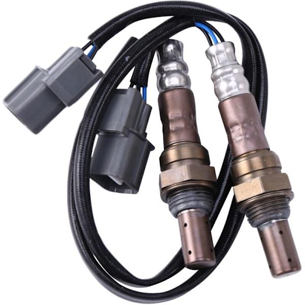 2 stk. Oxygen Sensor O2 Luft Brændstofforhold Upstream Downstream 2002 2003 2004 til -V 2.4L 4 Ledninger Bil Tilbehør