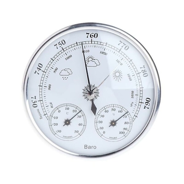 Hushållsväderstation barometer termometer hygrometer väggmontering W