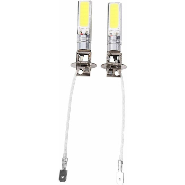 2 st H3 LED dimljus Xenon strålkastare Vit 6000 k dc12v 10w 10000k