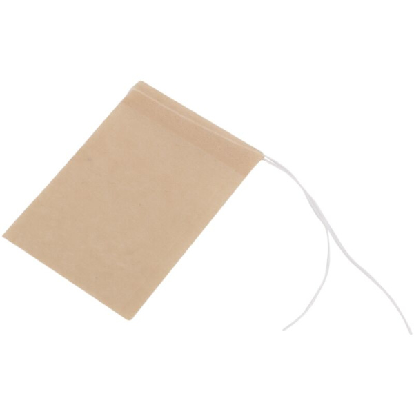 500-pack tepåsar, engångspapper tepåsar med snöre för löst te, kaffe (Färg )