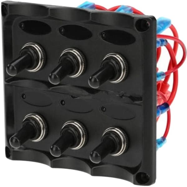 Gungbräda 6 set kontrollbrytare RV bilkontrollpanel RV biltillbehör