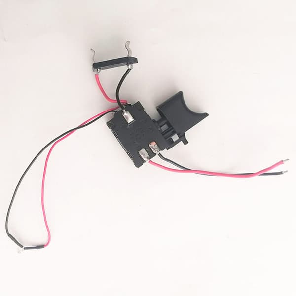 7,2V-24V Drill Speed ​​Controller Drill Switch Lithium Battery Cordless Drill Speed ​​Control Trigger Switch med lys
