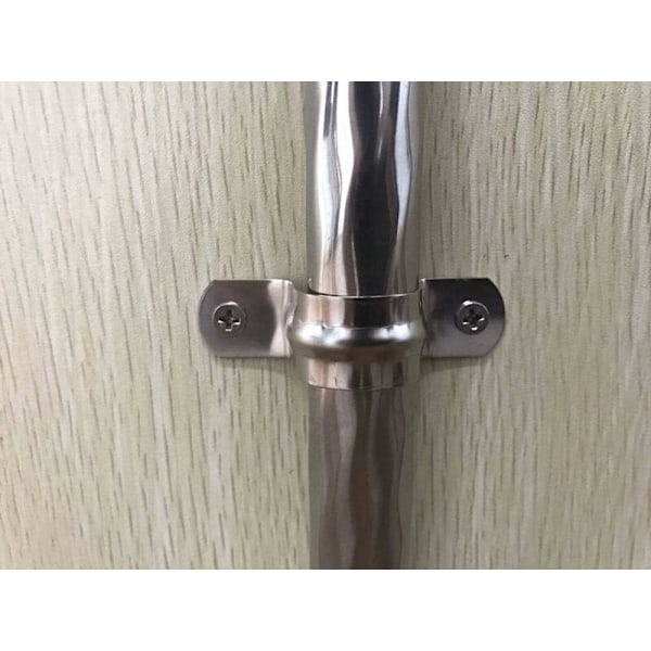 40mm 304 Rustfritt Stål U-Rørklemme Tilkoblingsring Rørklemme Kort Klemmeklemme U-Formet Sal Kort Rørbeslag 16 stk