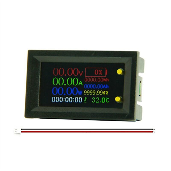 20A Voltmeter Amperemeter 9-i-1 Multifunktionell Testare IPS LCD Spänning Ström Effekt Batteri Elektricitet Testmätare