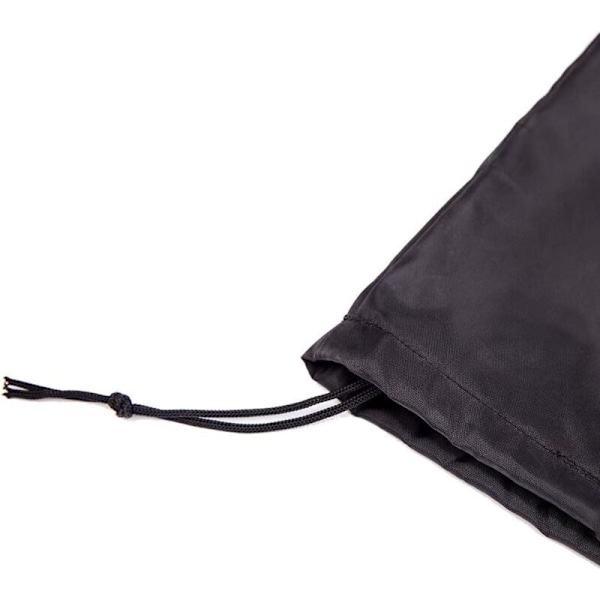 Hengende stoltrekk Hage Rattan Viklet Vanntett Hengende Stoltrekk Beskyttende Trekk for Eggstol Vann- og Støvbestandig - 190 x 115cm, Svart