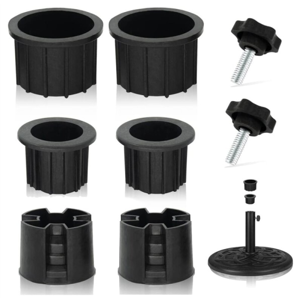 8 Pieces Umbrella Base Holder Hole Ring Stopper Cover and Cap Patio Umbrella Holder Replacement Parts Base Stabilizer Holder