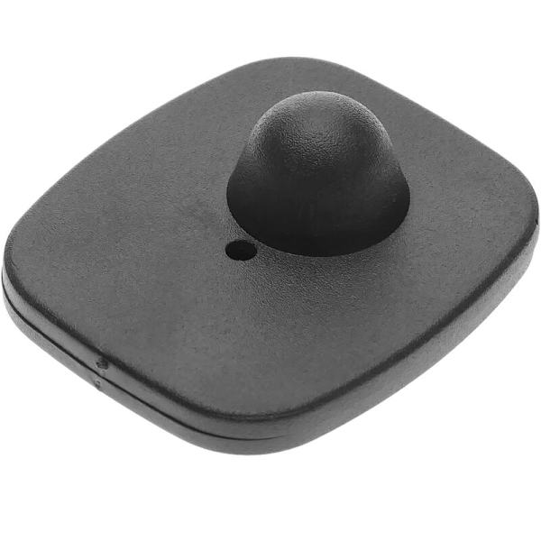 Stöldskyddsetikett kompatibel med EAS RF 8,2 MHz 47 x 42 mm svart med stift 100 stycken