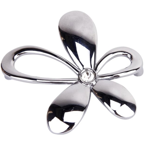 silver color flower shaped drawer handles