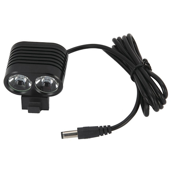 Genopladelig og vandtæt cykelforlygte - 2 x -L2 LED 4000 Lumen - 3 driftstilstande - med 8,4V batteripakke + oplader