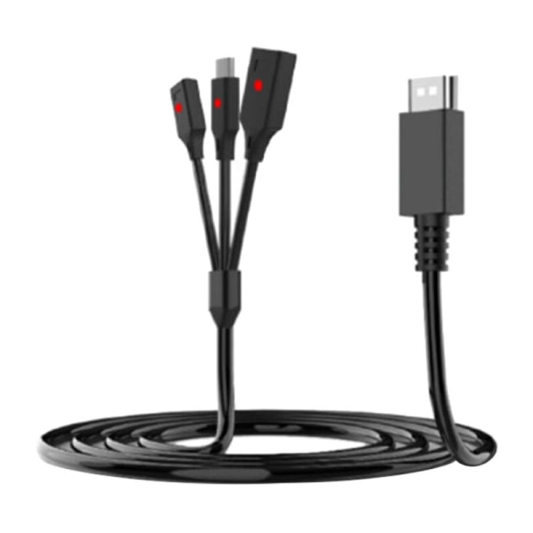 Bærbar multifunksjonell 1,8 m 3 i 1 ladekabel for / Switch / & Smart