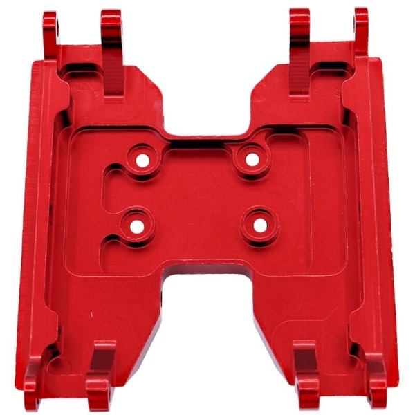 Metal Central Transmission Skid Plate Gearbox Holder til Axial UTB18 Capra 1/18 RC Bil Opgraderingsdele, Rød