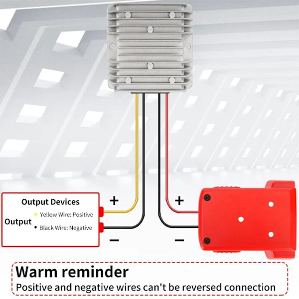 DC Spændingsomformer til Inverter Hjul Elektrisk Buck Boost Connector Regulator Adapter DIY