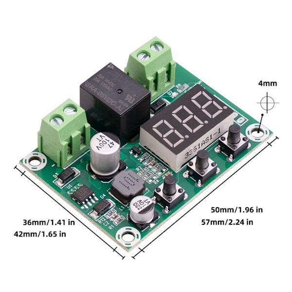 6V-80V Batteri DC Spännings Skyddsmodul Hög Spänning Underspänning Batteri Frånkoppling Utmatning Skyddskort