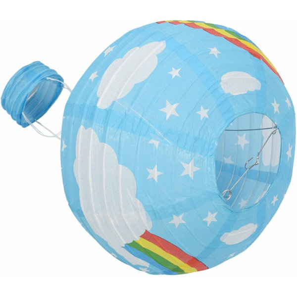 12 tommer varmluftballon lampeskærm papir lanterne bryllup fest dekoration loftlampe, regnbue