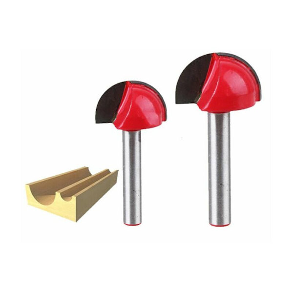 Shank-reunainen Router-ydinlaatikko-terät CNC-pyöreä ura-jyrsinkone Puutyökalut 16mm/22mm/25mm/32mm (4 kpl)
