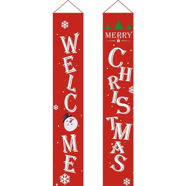 Jul Jul Banner Veranda Spis Väggskyltar för Inomhus Utomhus Jul Dekorationer för Hemfest